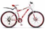 Велосипед STELS 26' рама женская, алюминий, MISS-8900 MD диск, красный/белый, 24 ск., 17'